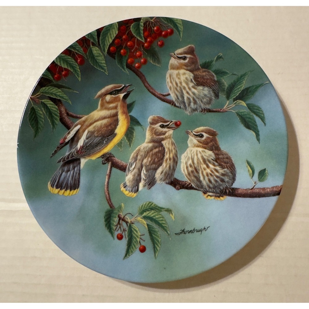 Knowles‎ The Morning Harvest Plate 8.25in Blue Bird Wildlife Art Joe Thornbrugh